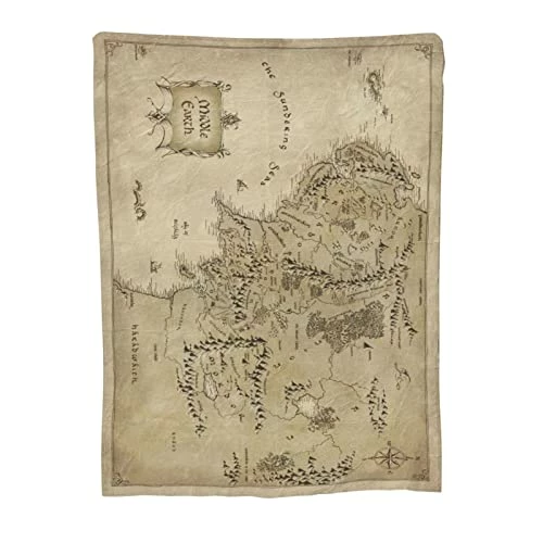 Generic Middle Earth Map Blanket Super Soft Flannel Blanket Cozy Plush Bedding Bed Sofa Ladies Men50 X40 Black6 6 Generic Middle Earth Map Blanket Super Soft Flannel Blanket Cozy Plush Bedding Bed Sofa Ladies Men50 X40 Black6 - Image 4