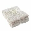 SANACYNA 100% Polyester Microfiber Fluffy Leopard Print Big Blanket Queen Bed Blanket Super Soft Chic Cozy Lightweight Thick Blanket For Sofa Bed Stone/Cream Queen 90"X90"