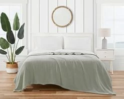 Tommy Bahama Coast Cotton Blanket Full/Queen Pelicans Gray Ecru -Electric Blankets Sales 2022 416Hr067R8L. AC 1