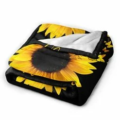 Sunflower Blanket Soft Warm Lightweight Flannel Fleece Blanket Sunflower Gifts Blankets For Women Men Adults 50"x40" Color 6 -Electric Blankets Sales 2022 417Mb7i4hJL