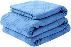 Avalon Bedding 100% Cotton Blankets King Size 90x108 Inches Summer Blanket, Throw Blanket 406 GSM Soft Blanket And Cozy Cooling Blanket, All Season King Blankets, Breathable Bed Blanket (White) -Electric Blankets Sales 2022 417P4epBHQL. AC