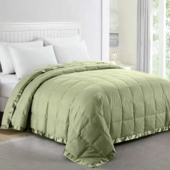 Puredown® Soft Lightweight Down Blanket With Satin Trim For Bed 100% Cotton, White, Full/Queen Size (90"X90") 27 Puredown® Soft Lightweight Down Blanket With Satin Trim For Bed 100% Cotton, White, Full/Queen Size (90"X90") -Electric Blankets Sales 2022 417bG6ySagL. AC 1
