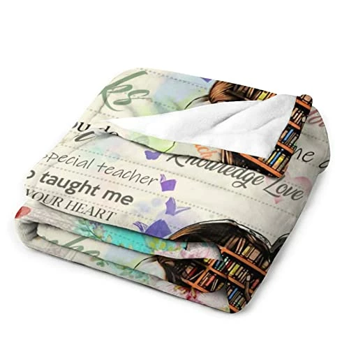 Dvtqtiqpa Teacher Blanket Gifts For Women - Lightweight Soft Blankets For Teacher Appreciation Teacher's Day Birthday Back To School Graduation Gift Ideas 60"X50" 5 Dvtqtiqpa Teacher Blanket Gifts For Women - Lightweight Soft Blankets For Teacher Appreciation Teacher's Day Birthday Back To School Graduation Gift Ideas 60"X50" - Image 3