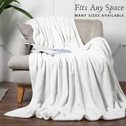 Troyanity Ultra Soft Microfiber Fleece Blanket, Lightweight Fuzzy Blanket, Fluffly And Plush Hypoallergenic Blankets (108X90, White) -Electric Blankets Sales 2022 4189y9gxI1L