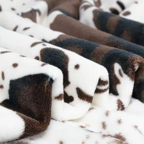 KIVEE Brown Cow Print Blanket Plush Flannel Fleece Cute Throw Blanket Soft Warm Cow Blankets And Throws Lightweight Sofa Bed Travel Couch Blankets For Baby Kids Adults Girls Boys Teens Gift 50x60 Inch 7 KIVEE Brown Cow Print Blanket Plush Flannel Fleece Cute Throw Blanket Soft Warm Cow Blankets And Throws Lightweight Sofa Bed Travel Couch Blankets For Baby Kids Adults Girls Boys Teens Gift 50x60 Inch - Image 5