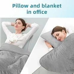 JinJeeo Heated Throw Blanket Electric Throw Grey 50" X 60" Foldable Blanket Bed Throw,6 Heat Settings 9 Hour Auto Shut Off,Home Office Use Machine Washable -Electric Blankets Sales 2022 4196mKWoyRL
