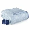 Thermee Micro Flannel King-Size Heated Electric Blanket With Sherpa, Machine Wash & Dry, Timer & Safety Shutoff, 100Lx90W, Toile Sky Blue 1 Thermee Micro Flannel King-Size Heated Electric Blanket With Sherpa, Machine Wash & Dry, Timer & Safety Shutoff, 100Lx90W, Toile Sky Blue -Electric Blankets Sales 2022 419ZbX2zdeL