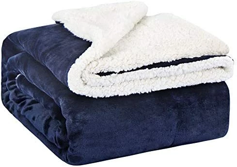 EMME Sherpa Fleece Throw Blanket Reversible Warm Cozy Microfiber Soft Plush Throw Blanket, Fuzzy Blanket Ultra Luxurious Plush Blanket For Bed Couch Sofa Outdoor Travel (Pink, 50"x60") 2 Layer Pink & White 9 EMME Sherpa Fleece Throw Blanket Reversible Warm Cozy Microfiber Soft Plush Throw Blanket, Fuzzy Blanket Ultra Luxurious Plush Blanket For Bed Couch Sofa Outdoor Travel (Pink, 50"x60") 2 Layer Pink & White - Image 7