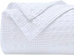 Chavish Cotton Blanket Queen Size, 90"x98" Luxury Soft Breathable Waffle Blanket Skin Friendly, Lightweight Waffle Wave Blanket For Couch Bed Sofa White Style1-white 13 Chavish Cotton Blanket Queen Size, 90"x98" Luxury Soft Breathable Waffle Blanket Skin Friendly, Lightweight Waffle Wave Blanket For Couch Bed Sofa White Style1-white -Electric Blankets Sales 2022 419qOLQ80fL. AC