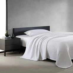 Vera Wang - King Blanket, Luxury Cotton Bedding, Plush & Heavyweight Home Decor (Waffleweave White, King) -Electric Blankets Sales 2022 41AmWt2sZ9L. AC