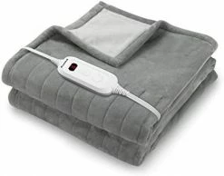 VICSAINTECK Heated Throw Blanket Electric Blanket 50"x60" Thicken Cozy Soft ETL Certification With 6 Heating Levels & 3 Auto-Off, Fast Heating Blanket For Couch Bed Sofa Light Gray -Electric Blankets Sales 2022 41BH5 ZKzsL. AC