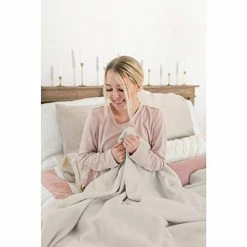 Peacock Alley All Seasons Blanket | Luxury Cotton Blanket | 5-Star Hotel Quality | Perfect For Bed Or As A Throw Blanket For Sofa | 4 Color Options (Flint, Full/Queen) -Electric Blankets Sales 2022 41BQKwQC6IL