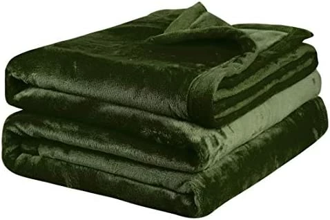 PiccoCasa Flannel Fleece Blanket Soft Lightweight Warm Fuzzy Blanket For All-Seasons, Wide Hemmed Luxury Comfy Decorative For Couch Living Room 50"x60" Orange 8 PiccoCasa Flannel Fleece Blanket Soft Lightweight Warm Fuzzy Blanket For All-Seasons, Wide Hemmed Luxury Comfy Decorative For Couch Living Room 50"x60" Orange - Image 6