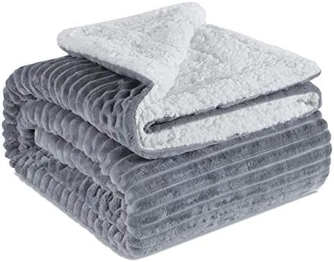 EMME Sherpa Fleece Throw Blanket Reversible Warm Cozy Microfiber Soft Plush Throw Blanket, Fuzzy Blanket Ultra Luxurious Plush Blanket For Bed Couch Sofa Outdoor Travel (Pink, 50"x60") 2 Layer Pink & White 16 EMME Sherpa Fleece Throw Blanket Reversible Warm Cozy Microfiber Soft Plush Throw Blanket, Fuzzy Blanket Ultra Luxurious Plush Blanket For Bed Couch Sofa Outdoor Travel (Pink, 50"x60") 2 Layer Pink & White - Image 14