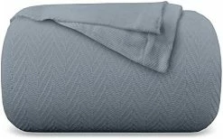 Kotton Culture Knitted Geometric Herringbone Pattern Handwoven Blanket 100% Long Staple Cotton - Soft & Cozy All-Season Throw For Bed Couch Chair Outdoors (King/Cal King, Ivory) -Electric Blankets Sales 2022 41CH6 SCi6S. AC