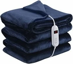 Abemala Electric Heated Blanket Full Size 72"x 84" | Soft Flannel Sofa Bed Blanket With 10 Level Fast Heating & Overheat Protection | Machine Washable & Dryable | 8H Timer Outdoor Throw Heating Blanket | Grey 14 Abemala Electric Heated Blanket Full Size 72"x 84" | Soft Flannel Sofa Bed Blanket With 10 Level Fast Heating & Overheat Protection | Machine Washable & Dryable | 8H Timer Outdoor Throw Heating Blanket | Grey -Electric Blankets Sales 2022 41DDJPPlRbL. AC
