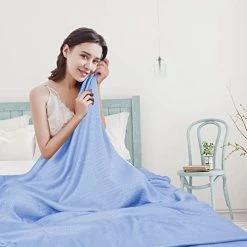 USERF Blankets Queen Size Cooling Blankets For Hot Sleepers Bamboo Cooling Queen Blanket Lightweight Thin Light Blanket For Summer Blanket Queen Size Bed Cold Blankets For Sleeping Cool Blanket 79"x91" Brown -Electric Blankets Sales 2022 41DGrOY6ZLL