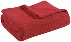 Avanti Linens Fiesta - An American Icon - Soft Thermal Weave 100% Cotton Blanket Full/Queen Size (90 In. X 90 In.), Cream -Electric Blankets Sales 2022 41DPEZiXKsL. AC