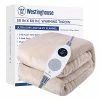 Westinghouse Electric Blanket Heated Throw | 6 Heating Levels & 2-10 Hour Time Setting | Flannel, 50x60in | Machine Washable, Beige -Electric Blankets Sales 2022 41DTxw3mXuL