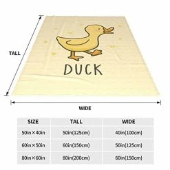 Kvmmilx Cute Duck Cartoon Ultra-Soft Blanket Light Flannel Warm Winter Blanket,Home Sofa Bedding Car Camping Travel Office Beach Bedroom Living Room- For Adults/Kids/Babies 50''X40'' Cute Duck Cartoon -1 14 Kvmmilx Cute Duck Cartoon Ultra-Soft Blanket Light Flannel Warm Winter Blanket,Home Sofa Bedding Car Camping Travel Office Beach Bedroom Living Room- For Adults/Kids/Babies 50''X40'' Cute Duck Cartoon -1 -Electric Blankets Sales 2022 41DbmpeFMxL
