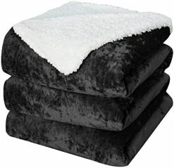 PHF Sherpa Fleece Blanket Queen Size, Luxurious Truly Velvet Flannel Blanket Plush Warm Soft For Bed, Couch, Chair, Sofa Suitable For Fall Winter And Spring, 90" X 90", Rust Red/Burgundy -Electric Blankets Sales 2022 41DsfPG TXL. AC