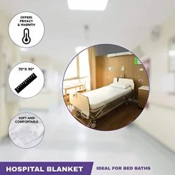 Jmr Usa Inc. JMR 70 X 90 Hospital Blanket - Poly/Cotton Blend Bed Bath Blanket For Patient Privacy - Comfortable - Lightweight Emergency Thermal Blanket (Unbleached) (White) -Electric Blankets Sales 2022 41E4qUAfdZL