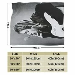 Good Friend123 Kurt Cobain Red Jacket Guitar Blankets Super Soft Microfleece Blanket Winter Warm Blanket Sofa Blanket, Black, 60 Inches X50 Inches 8 Good Friend123 Kurt Cobain Red Jacket Guitar Blankets Super Soft Microfleece Blanket Winter Warm Blanket Sofa Blanket, Black, 60 Inches X50 Inches -Electric Blankets Sales 2022 41ENnWasbiL