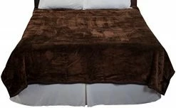 Bedford Home Beige Solid Soft Heavy Thick Plush Mink Blanket 8 Pound (66A-04346) -Electric Blankets Sales 2022 41ESVeuWi3L. AC