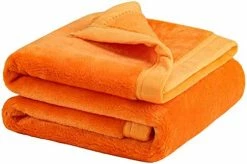 PiccoCasa Flannel Fleece Blanket Soft Lightweight Warm Fuzzy Blanket For All-Seasons, Wide Hemmed Luxury Comfy Decorative For Couch Living Room 50"x60" Orange 26 PiccoCasa Flannel Fleece Blanket Soft Lightweight Warm Fuzzy Blanket For All-Seasons, Wide Hemmed Luxury Comfy Decorative For Couch Living Room 50"x60" Orange -Electric Blankets Sales 2022 41Evtj4GwlL. AC 1