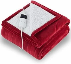 CYMULA Heated Blanket, Electric Blanket, Heating Blanket Twin Size, Electric Blanket With 10 Heating Levels & 8 Hours Auto Off, Machine Washable, ETL Certified, Dark Grey 62"x84" Gray -Electric Blankets Sales 2022 41Ew1nSuLlL. AC 1