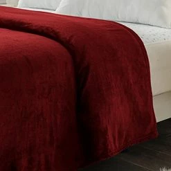 Mooreeke Fleece Bedding Blanket King Size Red 350 GSM Warm Soft Thick Large Red Fleece Throw Blankets For Bed,90x108 Inches Navy Blue 19 Mooreeke Fleece Bedding Blanket King Size Red 350 GSM Warm Soft Thick Large Red Fleece Throw Blankets For Bed,90x108 Inches Navy Blue -Electric Blankets Sales 2022 41EwJHjnoDL