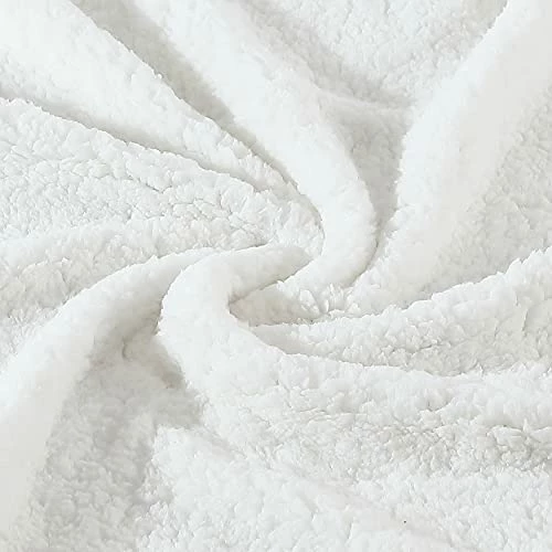Eddie Bauer - Queen Blanket, Reversible Sherpa Fleece Bedding, Buffalo Plaid Home Decor For All Seasons (Red Check, Queen) Chrome Grey/white 4 Eddie Bauer - Queen Blanket, Reversible Sherpa Fleece Bedding, Buffalo Plaid Home Decor For All Seasons (Red Check, Queen) Chrome Grey/white - Image 2