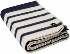 Alpaca Warehouse Thick Alpaca Wool Blanket – Heavyweight Alpaca Wool Blanket For Camping Outdoors Or Using Indoors | Soft Peruvian Alpaca Wool Blankets (Light Sky Blue - Ivory Stripes, Twin) -Electric Blankets Sales 2022 41FGZ17Ch7L. AC