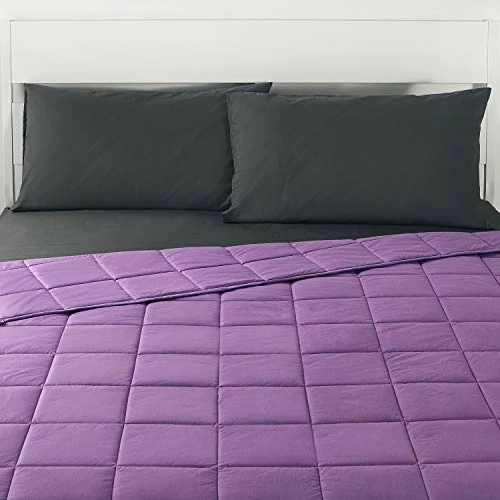 RelaxBlanket Weighted Blanket | 60''x80'',15lbs | For Individual Between 140-190 Lbs | Premium Cotton Material With Glass Beads | Purple 4 RelaxBlanket Weighted Blanket | 60''x80'',15lbs | For Individual Between 140-190 Lbs | Premium Cotton Material With Glass Beads | Purple - Image 2