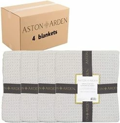 Aston & Arden Luxury Waffle Weave Ringspun Cotton Blanket (King 108x90), 5-Star Hotel Quality, Heavyweight 450 GSM, Soft On Skin, Breathable, All Season Blanket -Electric Blankets Sales 2022 41Fd5o9SSIL. AC