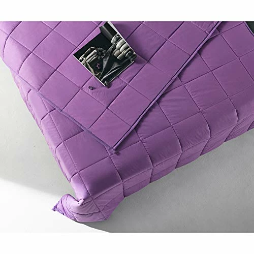 RelaxBlanket Weighted Blanket | 60''x80'',15lbs | For Individual Between 140-190 Lbs | Premium Cotton Material With Glass Beads | Purple 7 RelaxBlanket Weighted Blanket | 60''x80'',15lbs | For Individual Between 140-190 Lbs | Premium Cotton Material With Glass Beads | Purple - Image 5