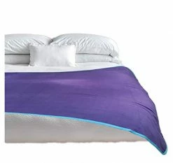 TOP Waterproof Blanket TOP 100% Waterproof Blanket Purple/Blue Jumbo 80x60 For Adults And Pets. Keep Everything Dry No Matter How Wet It Gets! Ultrasoft Noiseless Leakproof. Bed, Mattress, Furniture Protector. EZ Wash/Dry Purple Blue Reversible