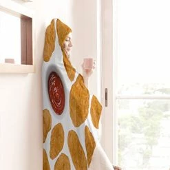 AMITAYUS Ultra Soft Light Weight Hooded Throw Blanket Chicken Nugget Comfy Fluffy Quilt For Bed Couch Sofa Living Room Picnic Suitable All Seasons 40"X50" Small -Electric Blankets Sales 2022 41Gm0OytWIL