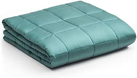 YnM Weighted Blanket, Cooling Bamboo Viscose, Smallest Compartments With Glass Beads, Bed Blanket For One Person Of 190lbs, Ideal For Queen Or King Bed (60x80 Inches, 20 Pounds, Blue Grey) Carribean Sunset Inner Weighted Layer 10 YnM Weighted Blanket, Cooling Bamboo Viscose, Smallest Compartments With Glass Beads, Bed Blanket For One Person Of 190lbs, Ideal For Queen Or King Bed (60x80 Inches, 20 Pounds, Blue Grey) Carribean Sunset Inner Weighted Layer - Image 8