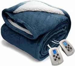Marquess Electric Blanket MicroPlush Sherpa And Reversible Flannel Washable Comfortable With 10 Heat Settings/ Safety 10 Hours Auto-Off Controller King Size Bed Blanket(100X90'' Grey) 23 Marquess Electric Blanket MicroPlush Sherpa And Reversible Flannel Washable Comfortable With 10 Heat Settings/ Safety 10 Hours Auto-Off Controller King Size Bed Blanket(100X90'' Grey) -Electric Blankets Sales 2022 41H7lnU7xL. AC 1
