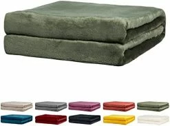 Rendiele Fleece Throw Blankets Fluffy Warm Solid Color Blankets For Bed (Grey, 90''x90'' Queen) -Electric Blankets Sales 2022 41HYsHJqVYL. AC