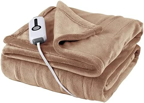 SUNNY HEAT Electric Blanket 62 X 84 Inches Heated Reversible Flannel Blanket Twin Size With 10 Hours Auto Off & 4 Temperature Levels Fast Heating And ETL Certification, Home Office Use & Machine Washable, Teal 12 SUNNY HEAT Electric Blanket 62 X 84 Inches Heated Reversible Flannel Blanket Twin Size With 10 Hours Auto Off & 4 Temperature Levels Fast Heating And ETL Certification, Home Office Use & Machine Washable, Teal - Image 10