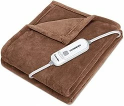 Eopecles Heated Blanket Electric Blanket Twin Size, Reversible Flannel 62" X 84" For Twin Bed, With 8 Hour Auto Off & 3 Heating Levels, Fast Heating Blanket-ETL Certification, Machine Washable,Grey -Electric Blankets Sales 2022 41HoGSzcCCL. AC 2