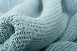 Linteum Textile Supply Leno Weave Ice Grey Blanket, Queen 100% Cotton, Lightweight, Warm, Extra-Fluffy, Premium And Durable Soft & Cozy Bed Blanket For Bed, Couch, Sofa Throw For All Season -Electric Blankets Sales 2022 41JAQkWvXoL