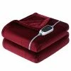 Sealy Heated Blanket Throw, Soft Flannel Electric Blanket With 6 Heat Settings & 2-10 Hour Auto Shut Off, Fast Heating With ETL Certificated Machine Washable, 50x60 Inch, Burgundy -Electric Blankets Sales 2022 41JyCnQVBML