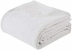 Ras Décor Linen Woven Cotton Blankets King/California King Size Super Soft Breathable, 100% Cotton Throw Blanket And Quilt For Bed And Sofa, Off White -Electric Blankets Sales 2022 41K5abG1n0L. AC