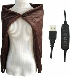 TOHMR USB Heated Shawl, Warm Electric Throws Flannel Blanket Heating Cushion Pad Blanket - 3 Speed Regulating Switch 34"X22" (Gray) 20 TOHMR USB Heated Shawl, Warm Electric Throws Flannel Blanket Heating Cushion Pad Blanket - 3 Speed Regulating Switch 34"X22" (Gray) -Electric Blankets Sales 2022 41LVBoNjARL. AC