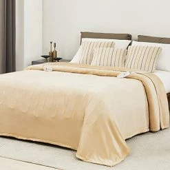 JKMAX Electric Heated Blanket, 90*100 Cozy Heated Blanket For Bed, 5 Heating Levels & 10 Hours Auto Off, Dual Controller Electric Blanket For Adults, Flannel Electric Throw Blanket, (90*100, Grey) -Electric Blankets Sales 2022 41LkJG 0OLL. AC