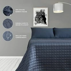 YnM Weighted Blanket, Cooling Bamboo Viscose, Smallest Compartments With Glass Beads, Bed Blanket For One Person Of 190lbs, Ideal For Queen Or King Bed (60x80 Inches, 20 Pounds, Blue Grey) Carribean Sunset Inner Weighted Layer 20 YnM Weighted Blanket, Cooling Bamboo Viscose, Smallest Compartments With Glass Beads, Bed Blanket For One Person Of 190lbs, Ideal For Queen Or King Bed (60x80 Inches, 20 Pounds, Blue Grey) Carribean Sunset Inner Weighted Layer -Electric Blankets Sales 2022 41Lll42WCgL
