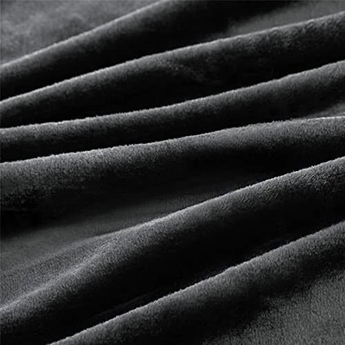 Ponvunory Flannel Fleece Plush Blanket King Size(108"x90", Black) - Super Soft Warm Lightweight Microfiber Blanket For Chair, Sofa, Couch, Bed, Camping, Travel 7 Ponvunory Flannel Fleece Plush Blanket King Size(108"x90", Black) - Super Soft Warm Lightweight Microfiber Blanket For Chair, Sofa, Couch, Bed, Camping, Travel - Image 5